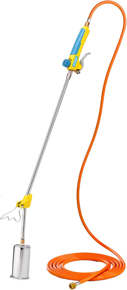 DnA® Onkruidbrander - Onkruidverwijderaars - Onkruidbrander Gas - Geel en Blauw - 94cm x 23cm x 37cm