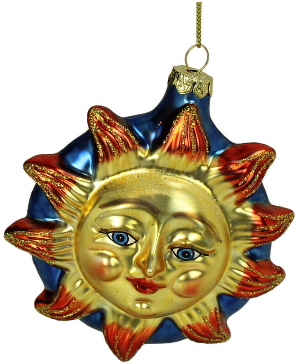 HD Collection Kerst Ornament “Friendly Zonneglas” Geel 11,5 cm