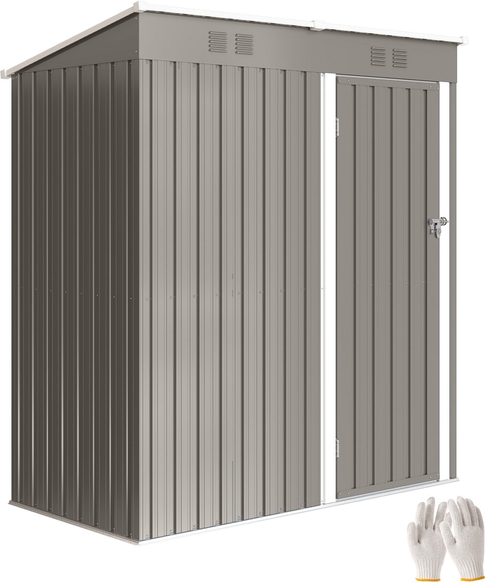 Outsunny Tuinberging - Gegalvaniseerd staal - 163 x 90 x 179 cm - Lichtgrijs