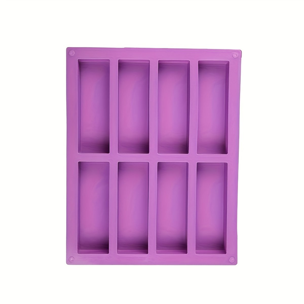 Livé® Siliconen Zeepvorm – 8 Vaks Bakvorm Paars