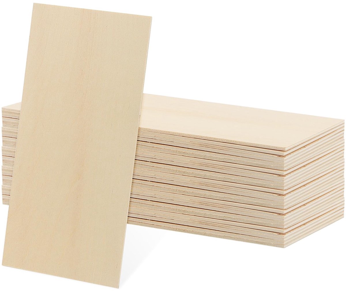 Seb3 - Houten Planken - 30 Stuks - Onbehandeld - 200x100x2mm - Voor DIY Modellen - Geschikt voor Creatieve Projecten