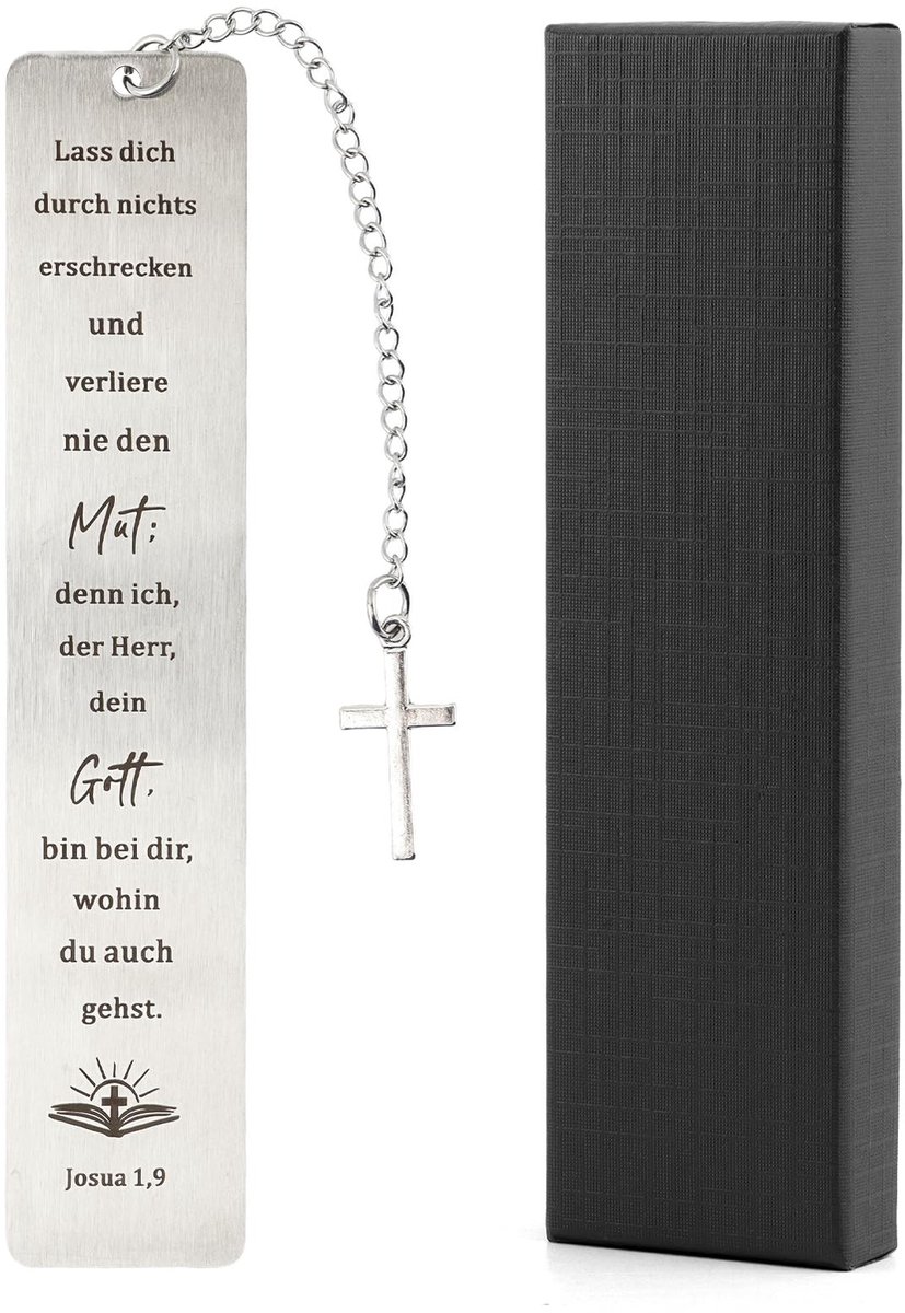 NTHProducts - Metal Bookmark - Roestvrijstalen Boekenlegger - Bijbelverzen - Persoonlijk Geschenk - Christelijke Decoratie - Perfect voor Lezers