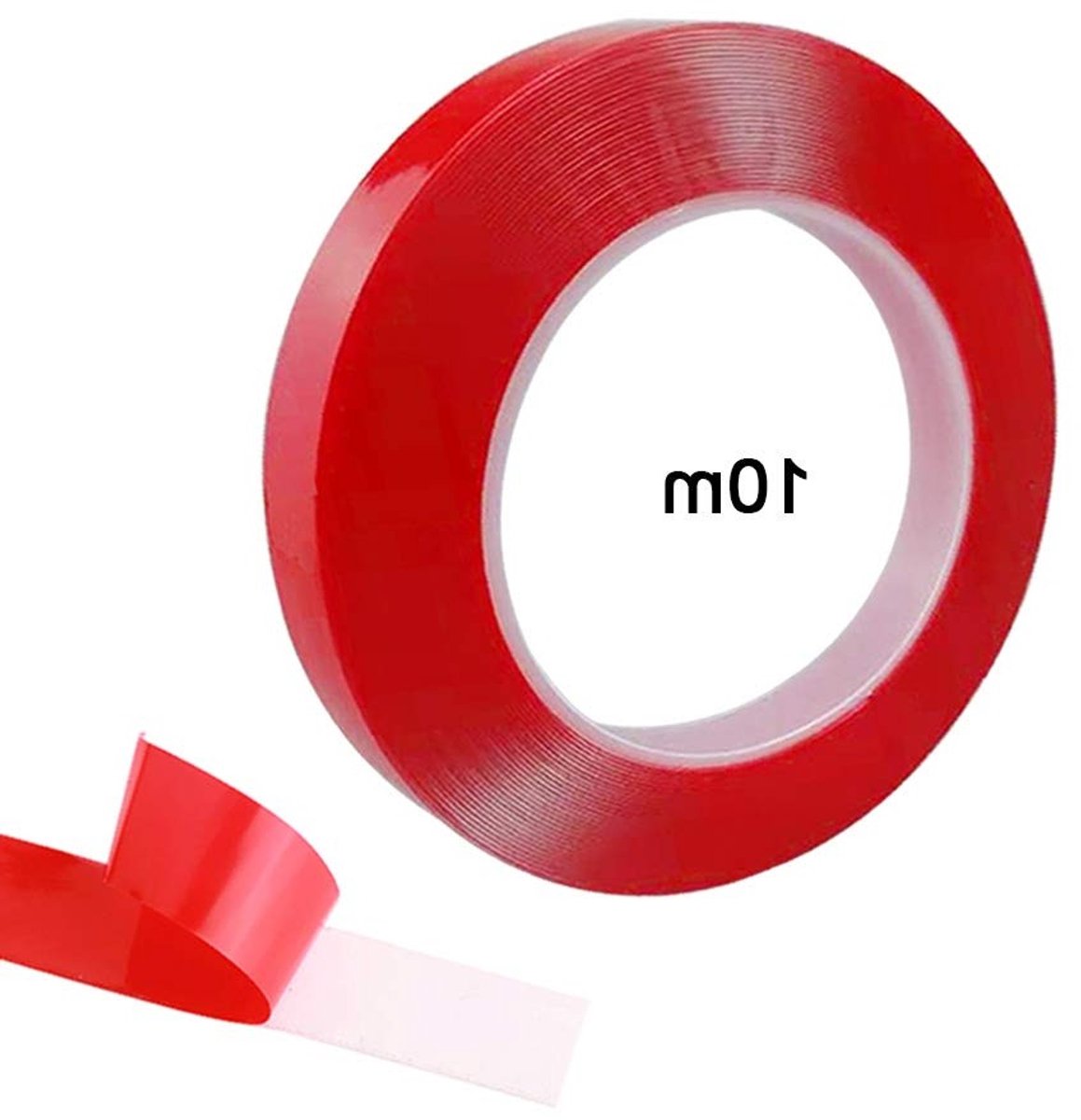 Dubbelzijdige Acryl Plakband 10m x 15mm, Hoge Kwaliteit, Waterdicht en Verwijderbaar, Ideaal voor Montage en Creatieve Projecten