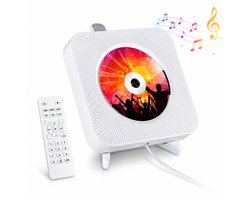 CD Speler - Met FM-Radio/Bluetooth/USB - Luidsprekers - Monteerbaar op de Muur - Voor Volwassenen en Kinderen