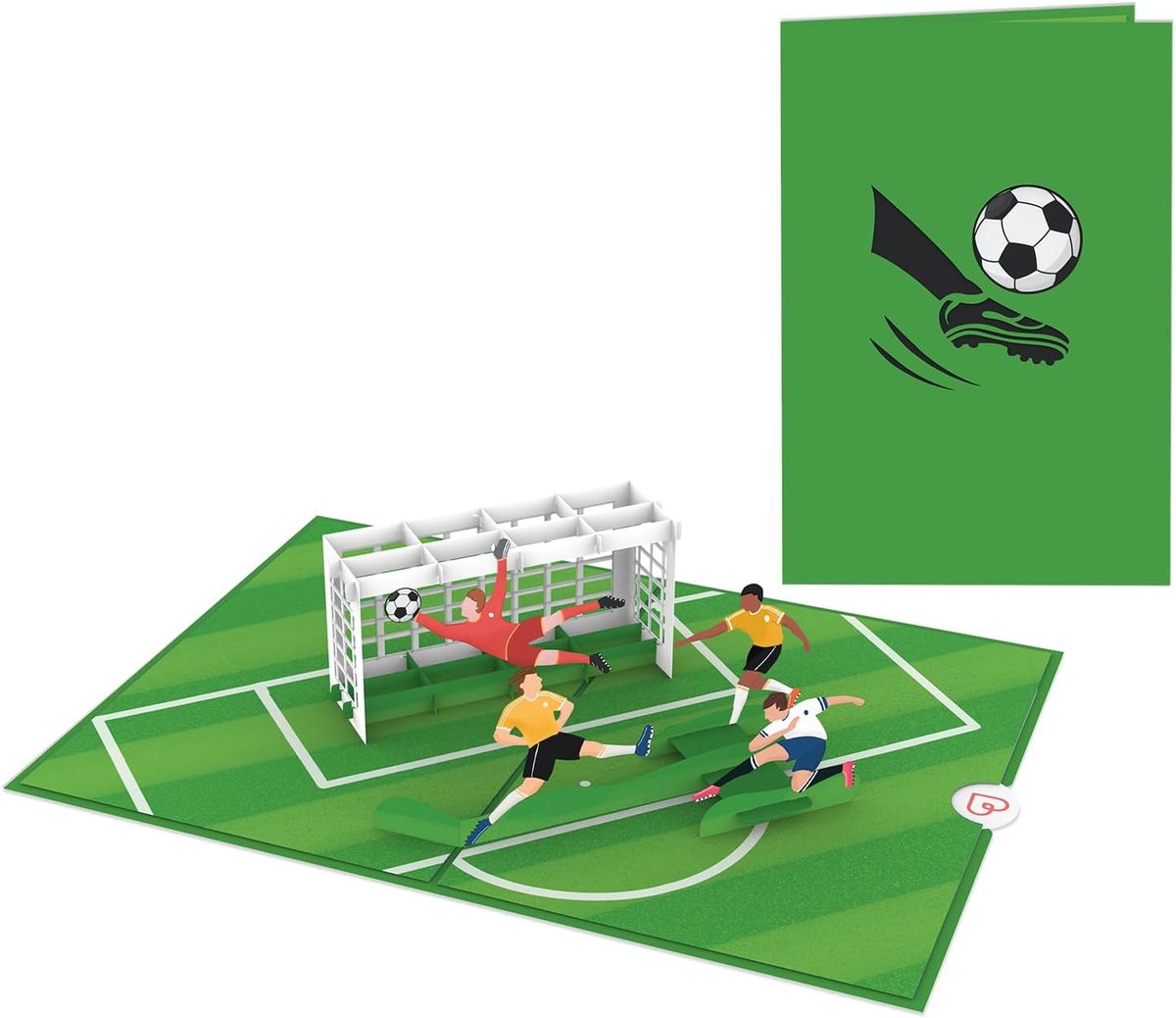papercrush® Pop-up kaart Verjaardagskaart /Voetbal pop-upkaart /happy birthday