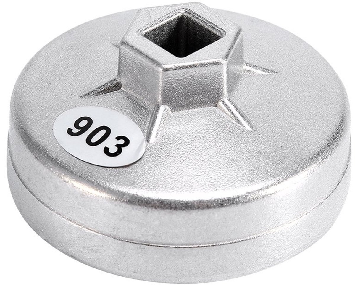 Allecto - Filtersleutel - Oliefilter Dopsleutel - Professioneel ontwerp - Zilver - Aluminium - Eenvoudig te installeren - Geschikt voor auto-onderh...