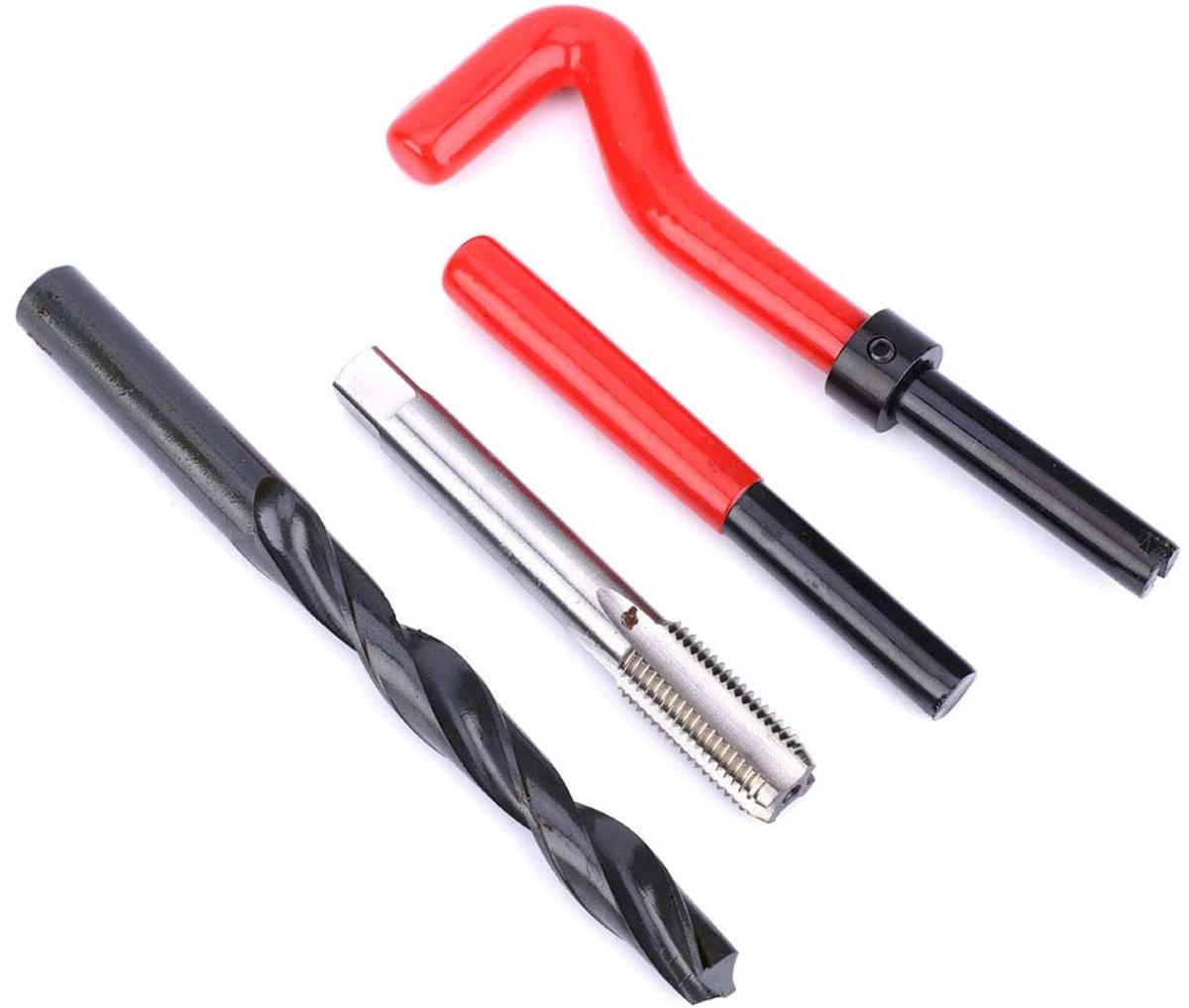 Allecto - 17-delige M12x1.5 reparatieset - Schroefdraadinsert - Hoogwaardige accessoires - Roestvrij staal - Binnendraadreparatie - Geschikt voor d...
