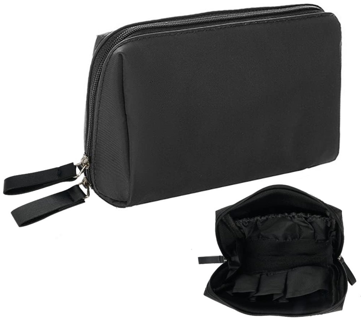 Allecto - Waszak - Cosmetica Organizer - Multifunctioneel - Zwart - Reistassen - Draagbare Make-up Tas - Geschikt voor Vrouwen - Zwart
