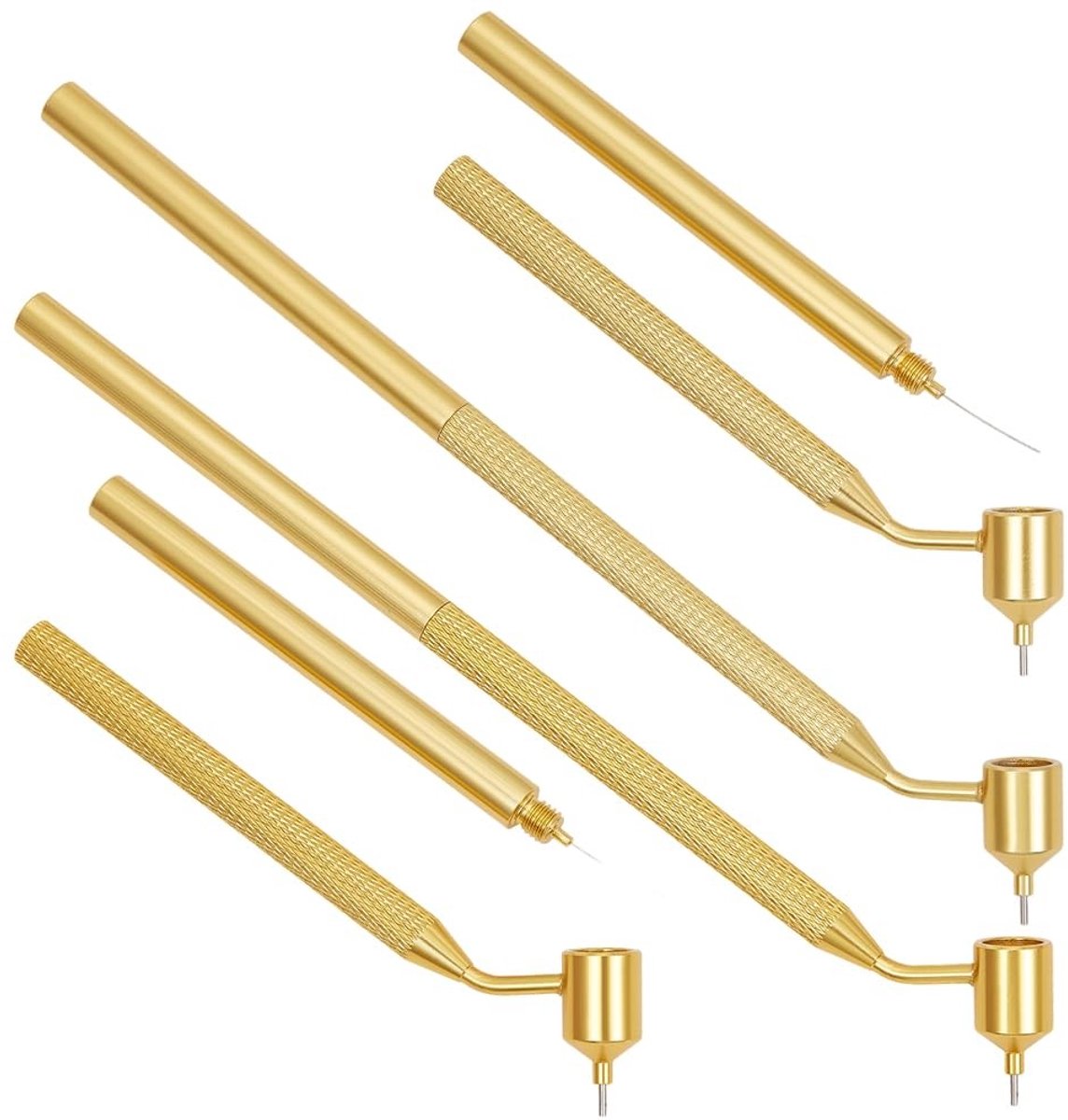 Allecto - Fine Line Painting Pen - 2Pcs - Precisie voor krasreparatie - Gouden kleur - Liquid Writer - Perfect voor kunst en kalligrafie