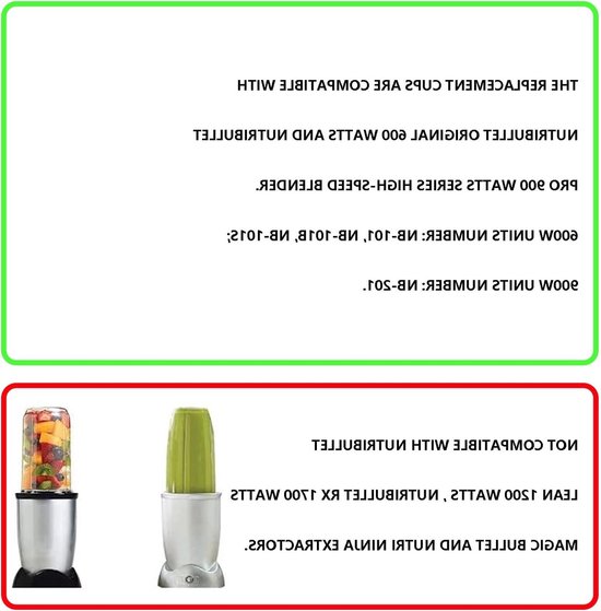 710ml Vervangende Cup voor Blenders, Duidelijke Mokken Accessoires voor Juicers en Smoothie Makers, Geschikt voor 600W en 900W Modellen — afbeelding 3