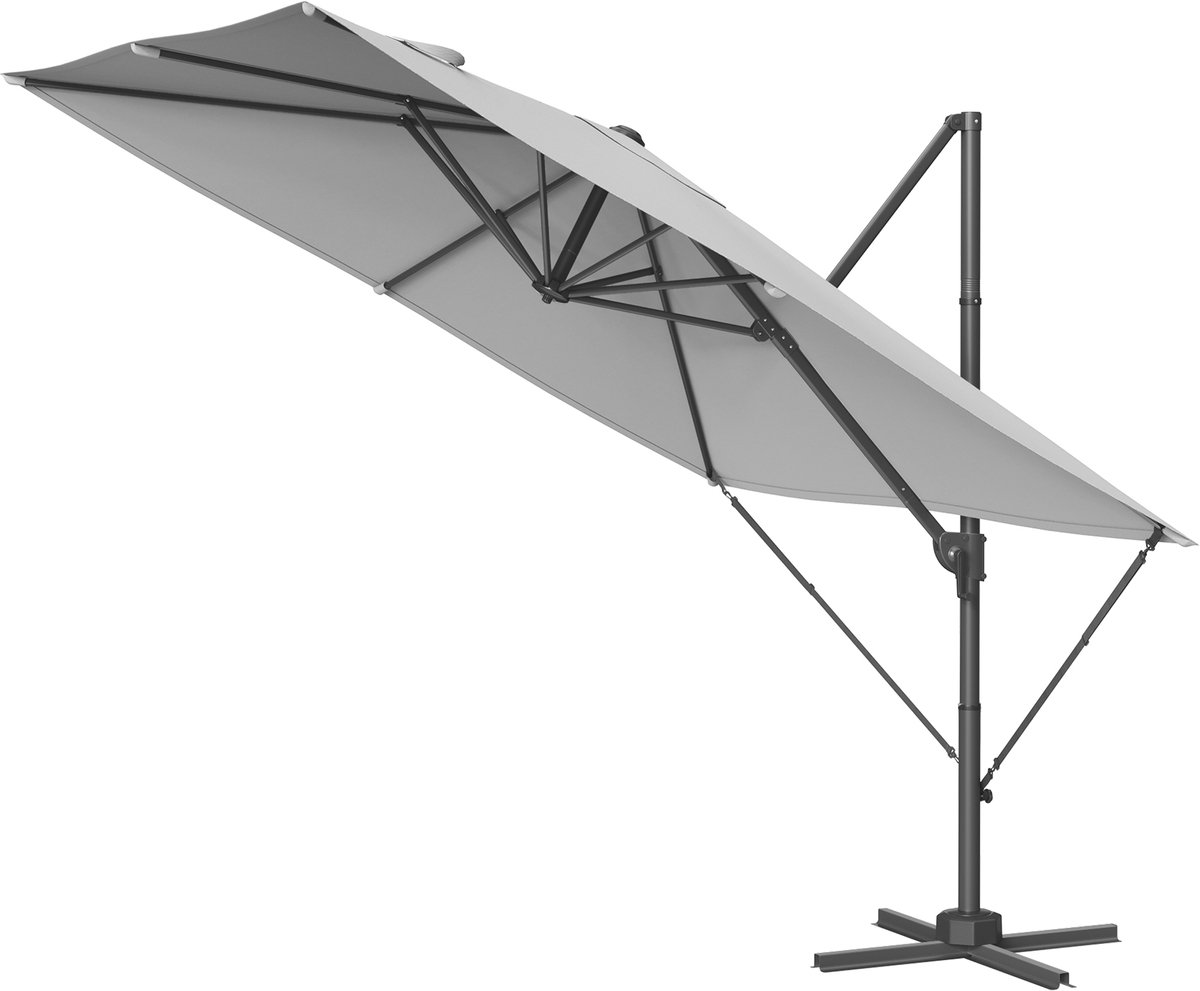 SONGMICS - Parasol - UV-bescherming UPF 50+ - 360° Draaibaar en Verstelbare Hoek