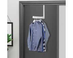 REWYTAZ-2 stuks - Inklapbaar Wanddroogrek - Wandmontage voor Kleding - Kledinghanger - Uitklapbaar Kledingrek Wand - Wanddroogrek voor Kleding - Droogrek voor kleding aan de muur - Wit