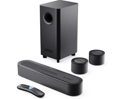 Majority Bowfell Halo 5.1 Soundbar – Bluetooth – 230W – Subwoofer – Dolby Atmos – HDMI ARC – Zwart
