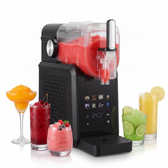 Arctic Slushie Machine – Slush Puppie Maker – 1.8L – 7 Programma’s – Milkshake, Frappe, Frozen Cocktails & Smoothies – Ijsmachine - Zelfreinigend – 200W