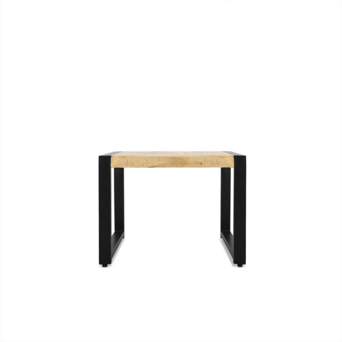 Deco4yourhome® - Salontafel - Bijzettafel - Rechthoek/Vierkant - Naturel - Zwart - 60cm - Meli2.0