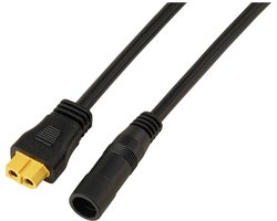 DC-bus 2,1/5,5 mm op XT60-kabel 0,5 m TC-13619292 Zwart TRU COMPONENTS Inhoud: 1 stuk(s)