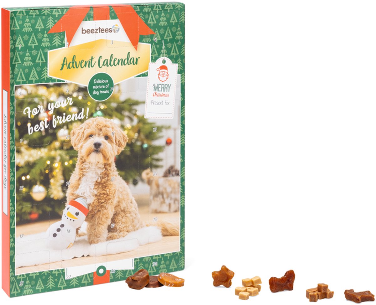 Beeztees Kerst Adventskalender Paw - Hondensnack
