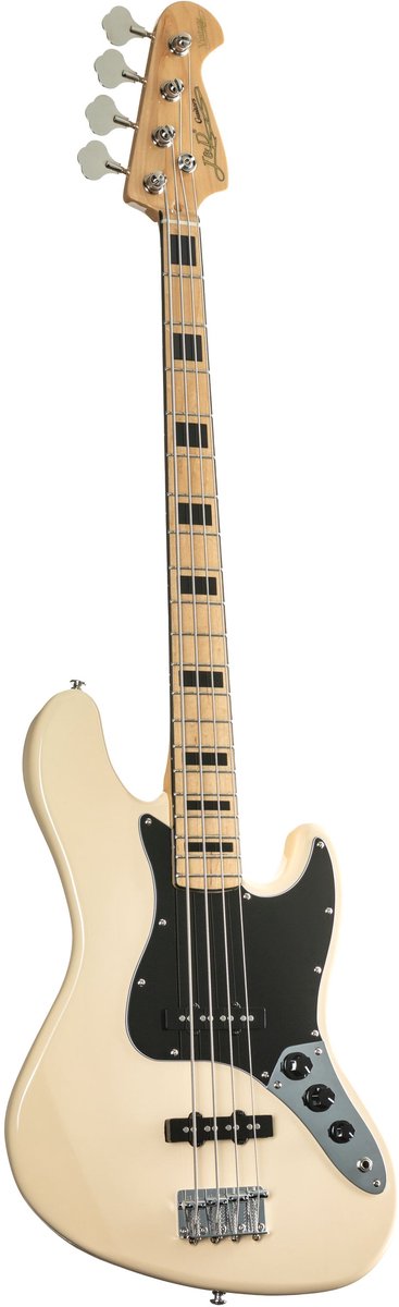 J & D JB Vintage 1975 Electric Bass (Vintage White) - Elektrische basgitaar