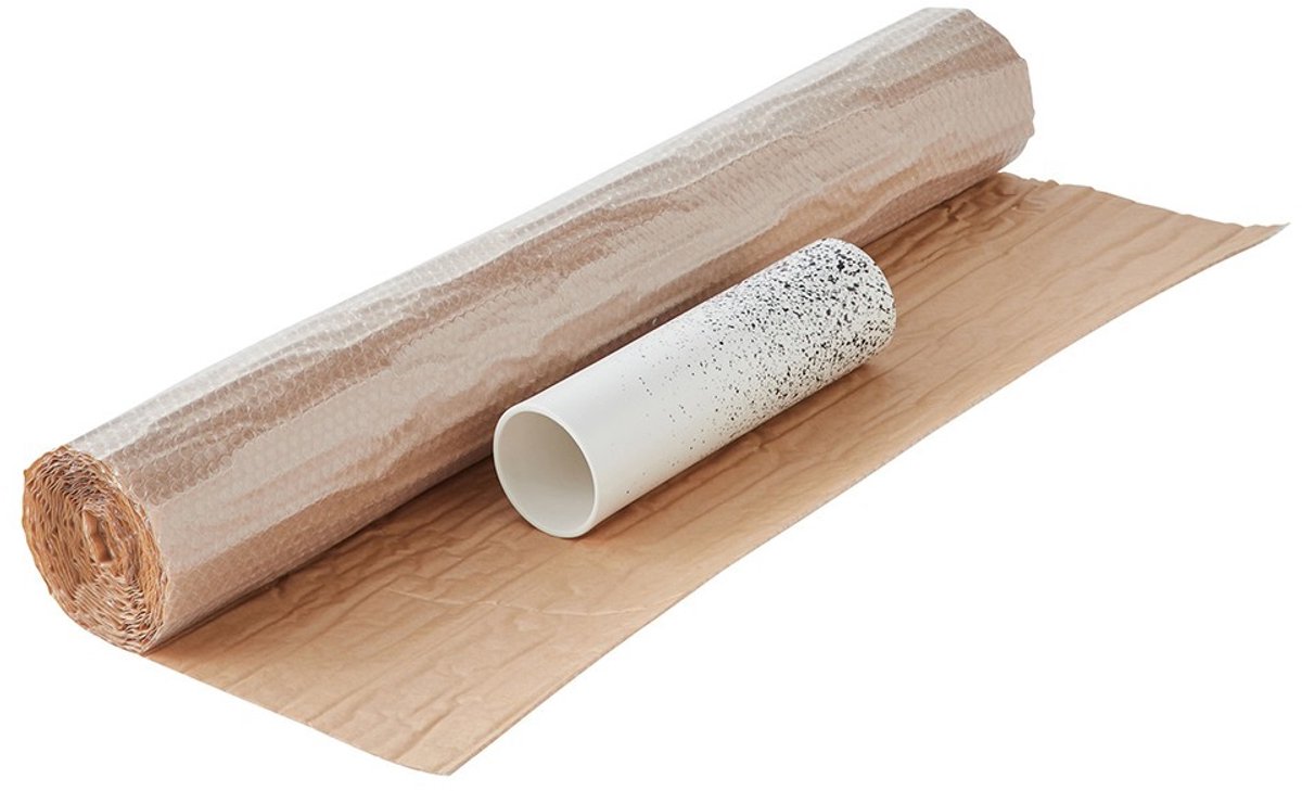 Pack And Move - Gerecyclede Kraft Noppenfolie - 1 x 8 M - Verhuizing, Verzending En Bescherming - Kwaliteitsfolie - 70% gerecycled