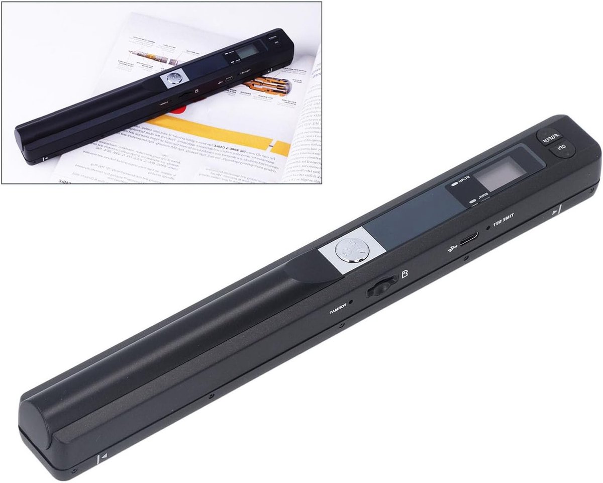 Draagbare Handscanner voor A4 Documenten, Foto's en Bonnen - 900DPI Mobiele Scanner in Kleur, PDF/JPG Formaat, USB 2.0, Ideaal voor Thuis en Kantoorgebruik thumbnail 6
