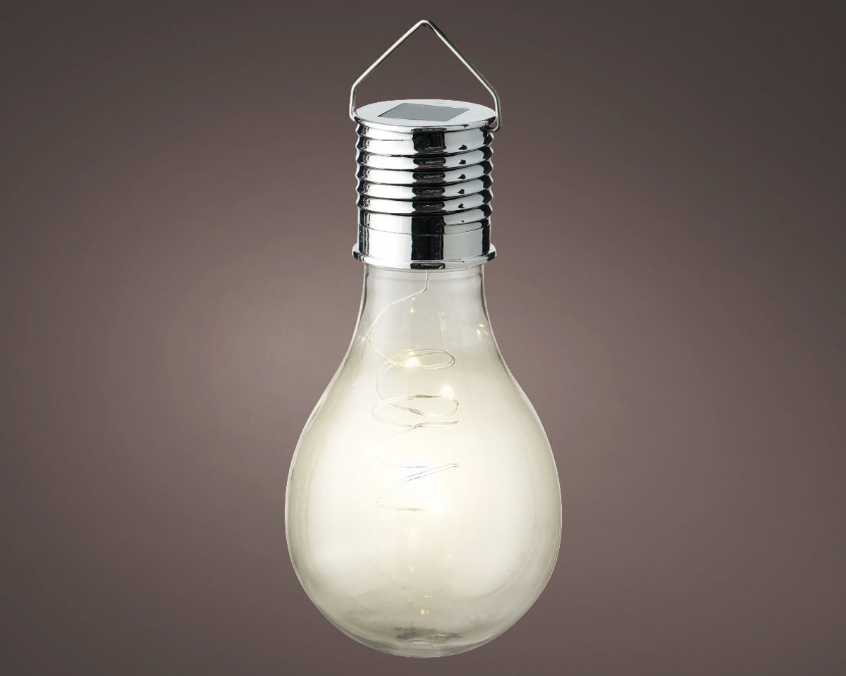 Lumineo - Solar bulb d8h14cm transparant Lumineo Solar Hanging Lights