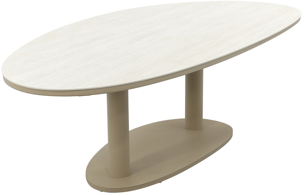 Lecce organische tuintafel 240x120 cm. - Latte