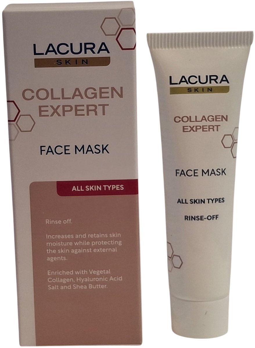 Lacura Skin Collagen Expert Gezichtsmasker met Hyaluronzuur & Sheaboter 12 ml