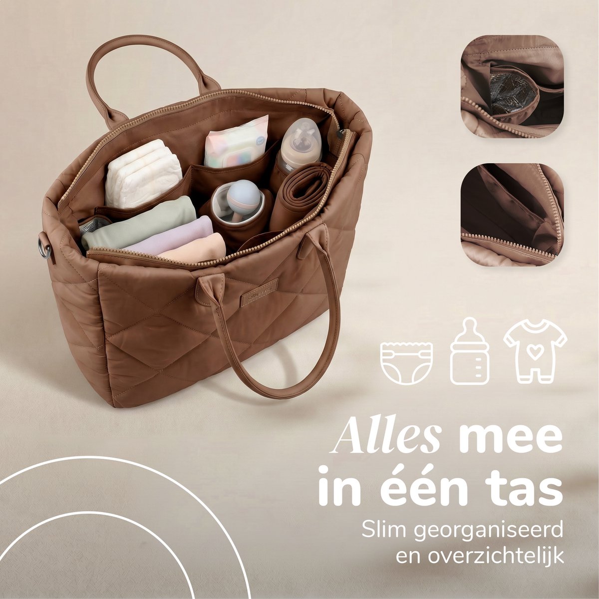 Mommsy Luiertas Thermovak - Waterafstotend - 24,5L thumbnail 3