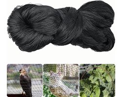 Vogelnet - 15 x 15m - Anti-vogelnet - Vogelbeschermingsnet - Tuinnet - Tuininsectennet - Tuinspullen - Vijverbescherming - Bescherm fruitbomen - Plantennet - Moestuin en groenten tegen schade - Voor Vijvernet, Fruitboomnet, Tuinnet, Balkonnet - Zwart