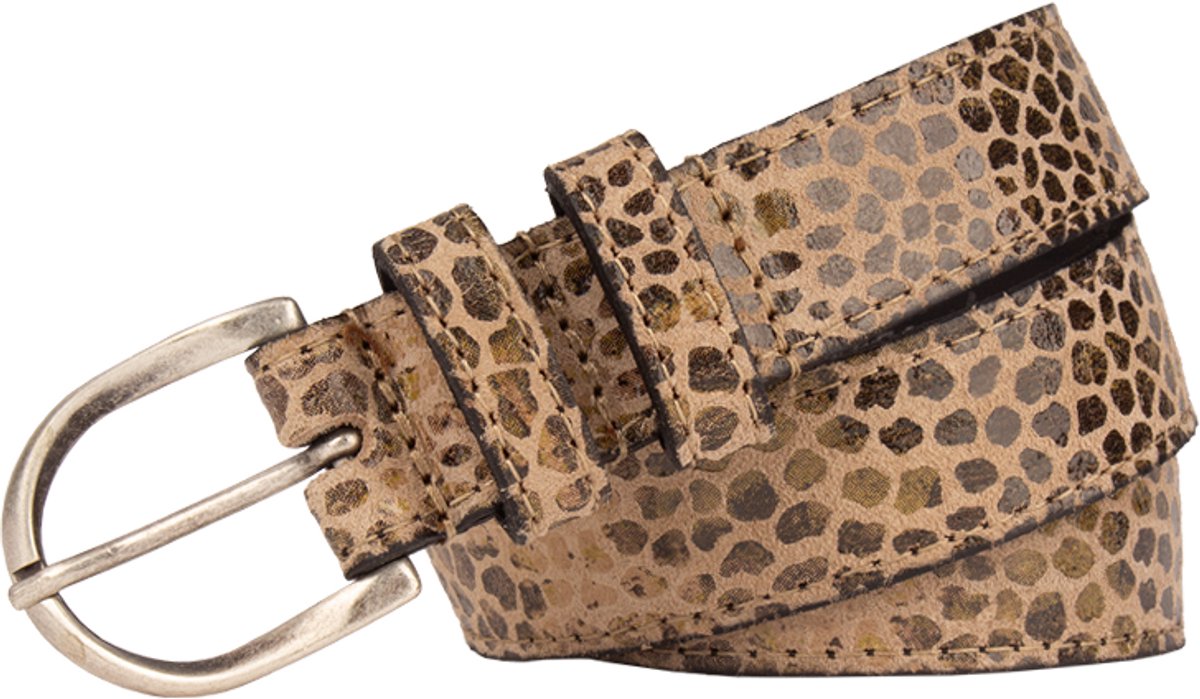 Legend Dames - Leren riem - Taupe - 80cm