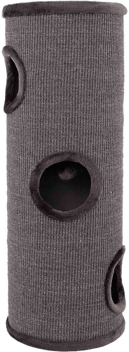 lionto Krabton kat, compact met sisal & ligplatform, 100 cm grijs