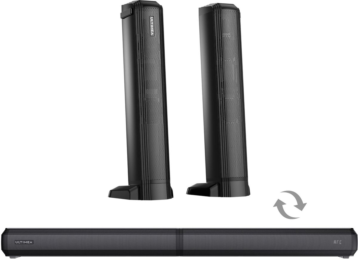 ULTIMEA Apollo S40 – 2.2-kanaals Smart TV Soundbar, 2-in-1 afneembaar ontwerp, Bluetooth 5.3