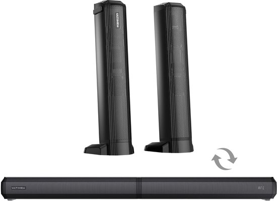 ULTIMEA Apollo S40 – 2.2-kanaals Smart TV Soundbar, 2-in-1 afneembaar ontwerp, Bluetooth 5.3