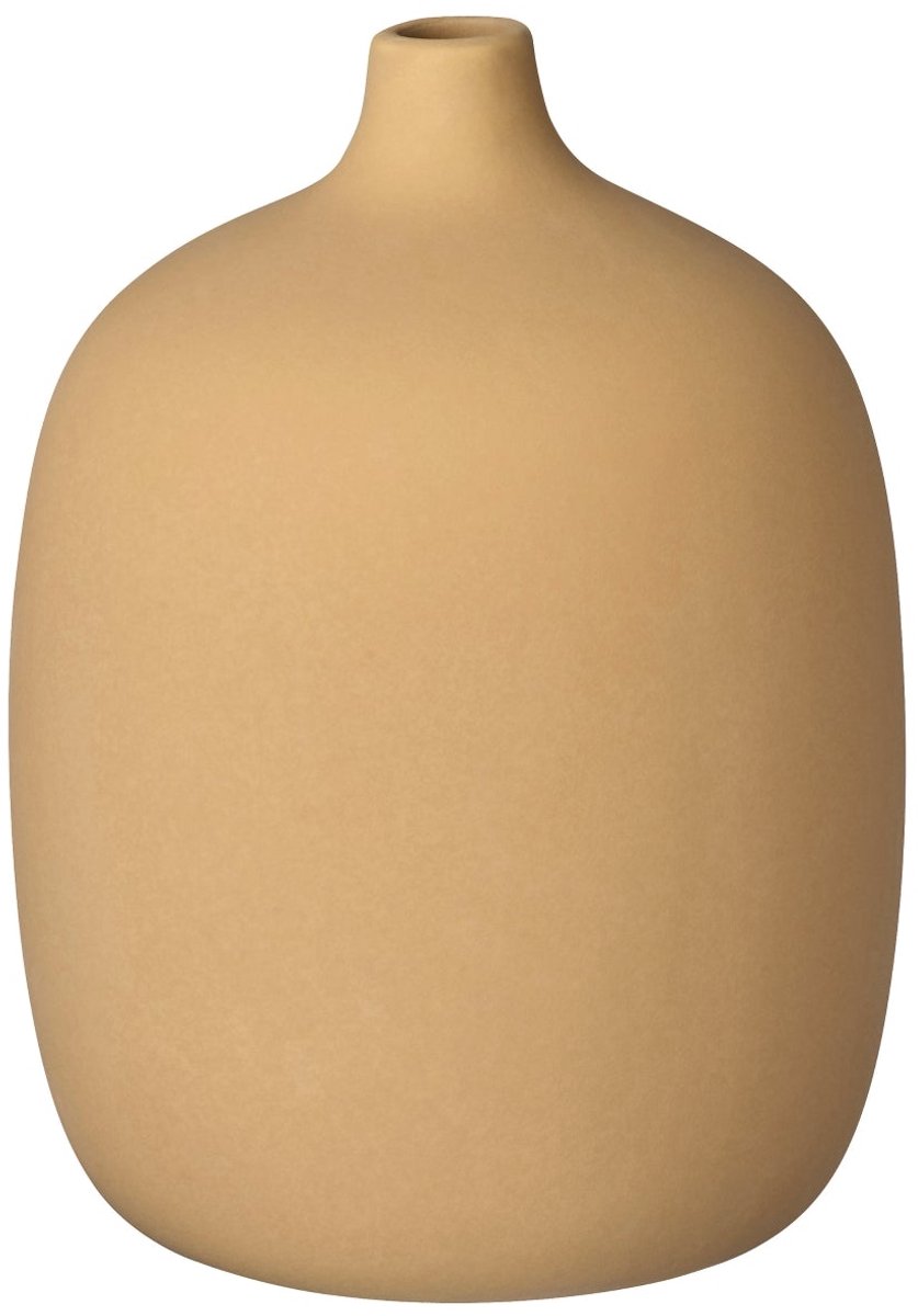 Blomus Ceola Vaas New Wheat | Geel / Beige | Keramiek