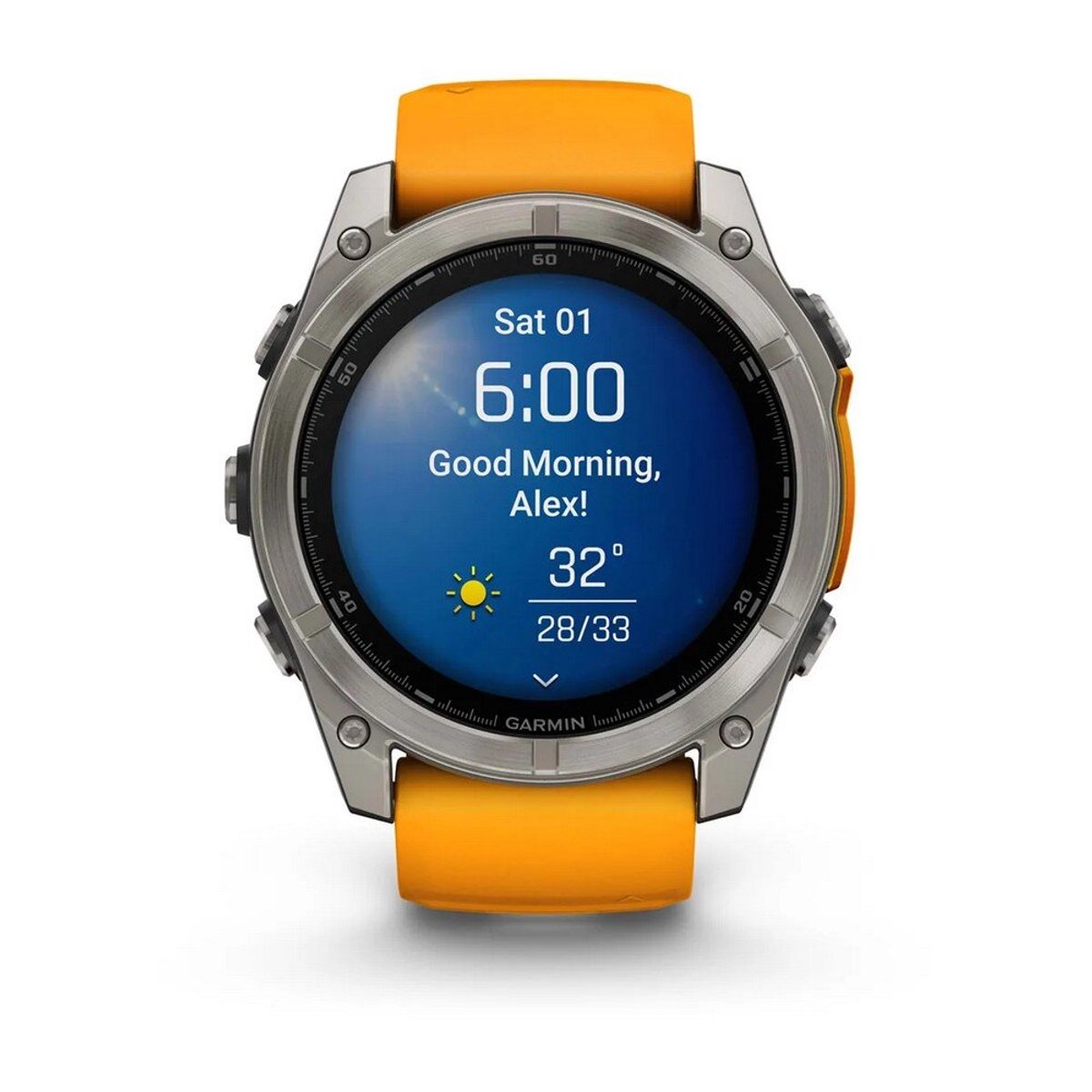 Garmin 010-02905-11 Fenix 8 - 51 mm AMOLED Titanium Smartwatch