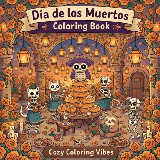 Cozy Fuzzy Hygge World Travel for Stress Relief- Dia de los  ... - cover