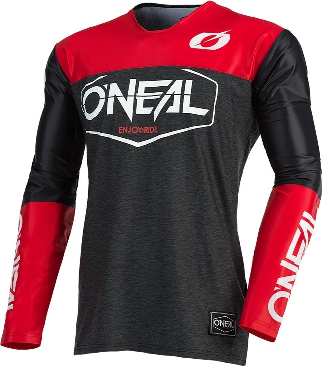 O'NEAL Mayhem Hexx V21 Zwart Rood Motocross Jersey -