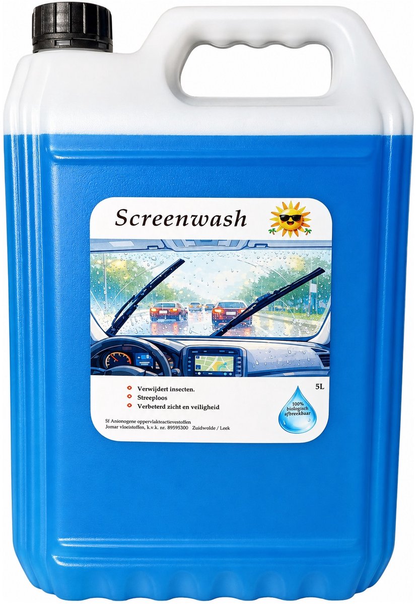 5 liter - ruitensproeiervloeistof - ruitenwisservloeistof - screenwash