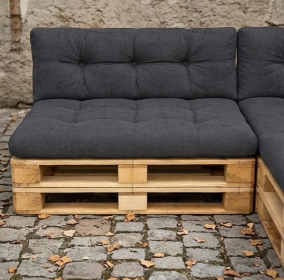 1200x1183.jpg Palletkussens Set 8-delig 120x80 cm – Luxe Palletbank Kussenset met Zit- & Rugkussens – Schuimvulling, Wasbaar, Outdoor Loungekussens – Antraciet – Yesdeals - Afbeelding 1