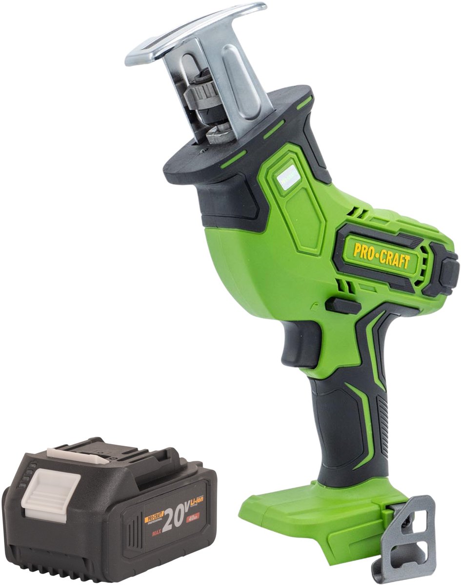 Procraft PSS30bb accu-reciprozaag 20 V borstelloos + 1x accu 4,0 Ah - zonder oplader