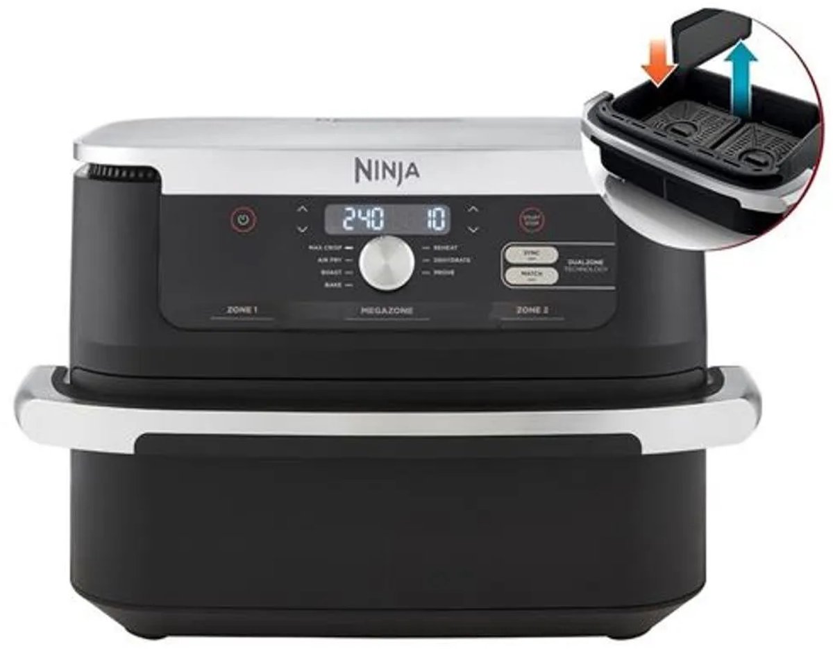 Ninja Foodi AF500EU Mega Dubbele Airfryer XXL - 10.4 Liter - Twee Kookvakken of Één MegaZone - Heteluchtfriteuse — afbeelding 2