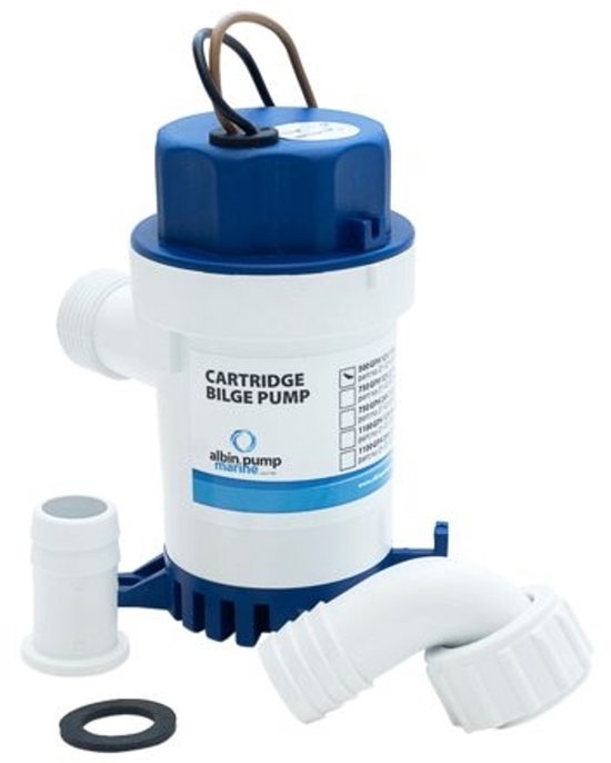 Albin. Pump Bilgepomp standaard 500GPH - 12 Volt van Albin — afbeelding 2