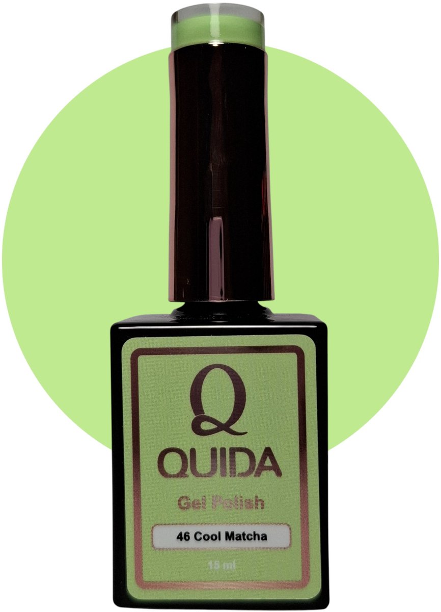 Quida Gelpolish Cool Matcha #46 – Licht Helder Limoengroen met Zachte Gele Ondertoon