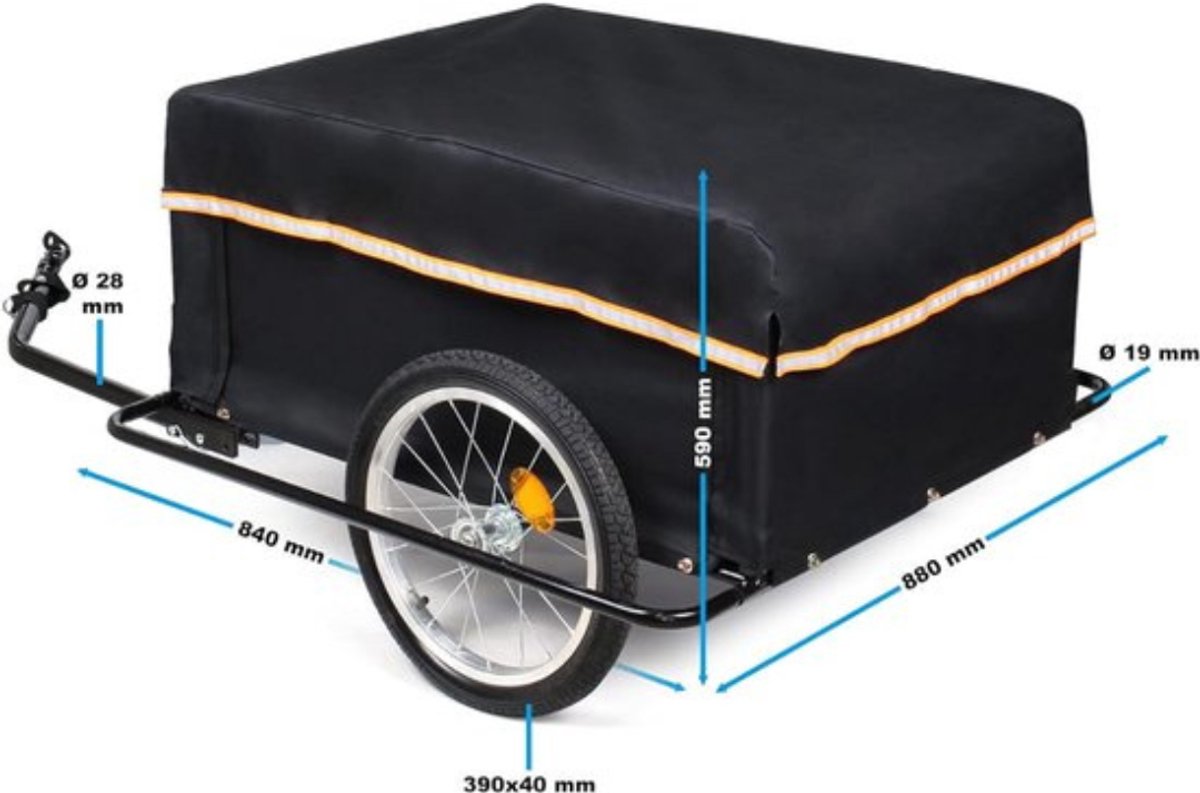 Thuys - Fietskar Bagage - Fietsaanhanger - Aanhangwagen Fiets – foto 2