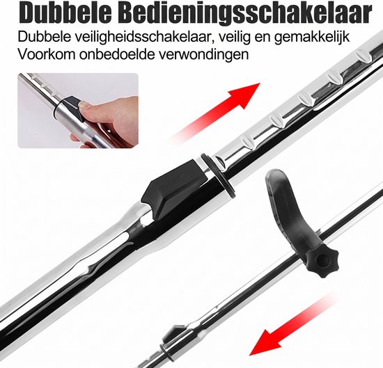 Traumheim®Kantenmaaier - Grastrimmer - Bosmaaier - Incl. 2 accu's en lader - Rood van Traumheim — afbeelding 3