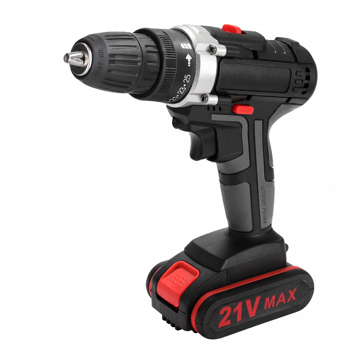 21V Accuboormachine Set – 28N.m Draadloze Boormachine – 2 Accu’s 1300mAh – 2 Snelheden – Snelspanboorkop 2–10mm – Voor DIY & Huisgebruik