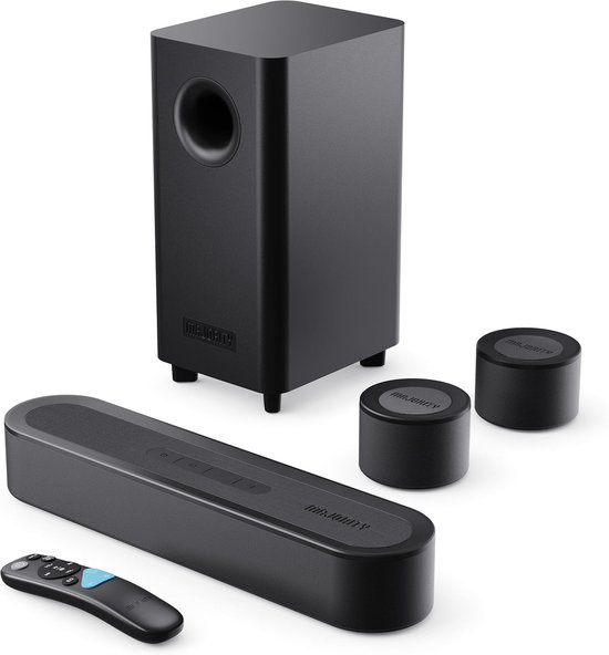 Majority Bowfell Halo Dolby 5.1 - Soundbar met Subwoofer - AUX - Zwart