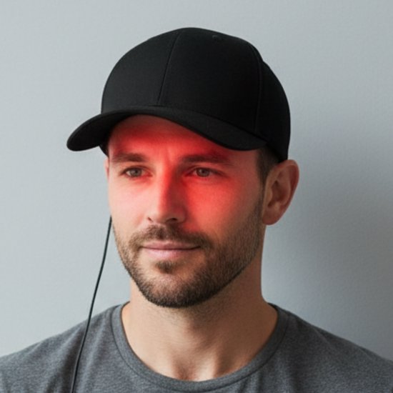 Rood licht therapie pet - Voor stimuleren van haargroei - Red light therapy cap - Led licht pet - Rood en nabij infrarood licht
