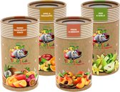 TooTea 4 Pack Perzik Peer Mango Appel- Kinderthee - Vruchtenthee - Theïne vrije thee - Biologisch