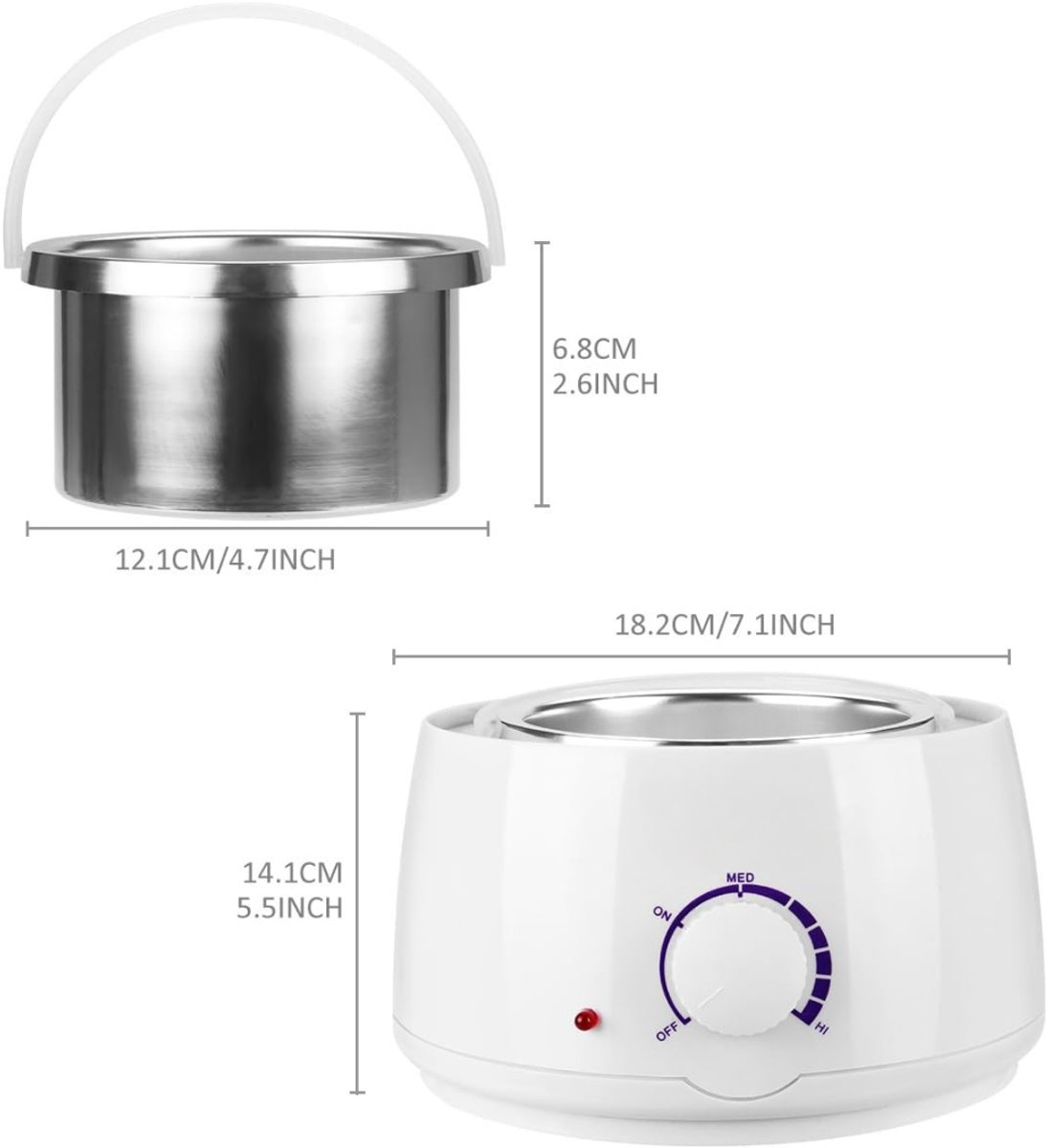 HEZIVO® Wax Apparaat Professioneel - Ontharing Set - Ontharingsapparaat - Met Waxzakjes - 500 ml